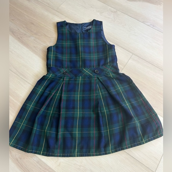 Lands end School Uniform Girls Hunter plaid - top of the knee - Picture 1 of 4